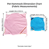Hamac double couche en peluche pour petits animaux, lit suspendu chaud pour hamster, petaugeoire, écureuil, cochon d'Inde, accessoires de cage