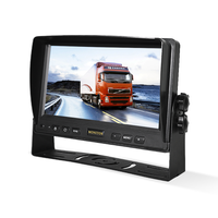Monitor de Doble Canal de 7 Pulgadas con Sistema de Entrada de Video 1080P/720P, DC12-35V, para Monitoreo Multicanal de Punto Ciego en Vehículos
