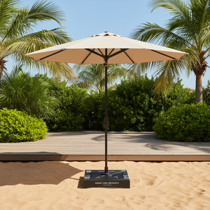 Sombrilla de Patio para Exteriores Swiship, 3 Metros, Poste de Aluminio, Tela de Poliéster, Manivela Manual, Diseño Contemporáneo de Doble Cara - Product Image 2