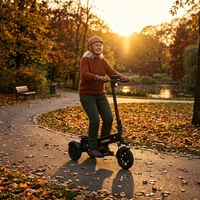 Trottinette électrique à 3 roues Hikerboy Dura Pro Brushless en alliage d'aluminium, capacité de charge de 150 kg, étanche, pour la sécurité et les patrouilles
