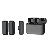 J13 Micrófono Lavalier Inalámbrico Portátil para Grabación de Audio/Video Mini Micrófono Tipo-C para iPhone/iPad y Android