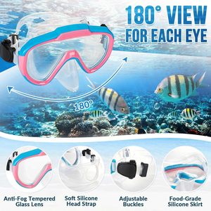Kinder Unterwasser-Tauchmaske Schnorchelset Silikon Schwimm-Tauchmaske Schnorchelset für Kinder - Product Image 1