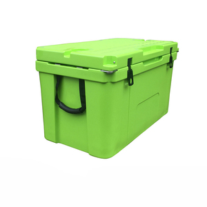 กล่องเก็บความเย็นแบบพกพา 55QT รุ่นโมเดิร์น PE Thermal Rotomolded ป้องกันการรั่วซึม พร้อมโลโก้สั่งทำพิเศษ ใส่ขวดไวน์ได้ในแนวตั้ง ดีไซน์ทรงลึก พร้อมช่องใส่แก้ว - Product Image 2