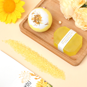 Envío único Sunshine Sunflower Gifts Set Get Well Soon Regalos Cesta Cuidado <span class=keywords><strong>Paquete</strong></span> Cumpleaños Spa Baño Regalo para mujeres Nueva mamá - Product Image 4