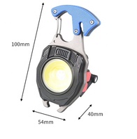 Porte-clés Lumière Éclairage d'urgence extérieur Allume-cigare multifonctionnel avec couteau de coupe et tournevis Keylight