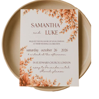 Invitations de mariage personnalisées, papier couché, impression numérique, reliure, plastification pour les organisateurs d'événements