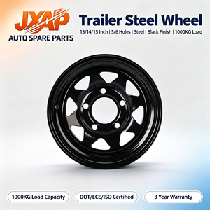 Jantes en acier pour <span class=keywords><strong>remorque</strong></span> JAXP <span class=keywords><strong>13</strong></span> 14 15 <span class=keywords><strong>pouces</strong></span> 5x100 5 <span class=keywords><strong>trous</strong></span> 6 <span class=keywords><strong>trous</strong></span> Haute capacité de charge 1000 kg DOT - Product Image 2