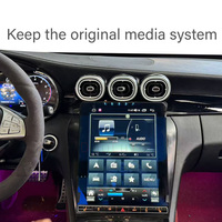 Écran tactile numérique de tableau de bord avec GPS Android Auto de style Tesla, aérateurs d'air frais pour Mercedes-Benz Classe C W205