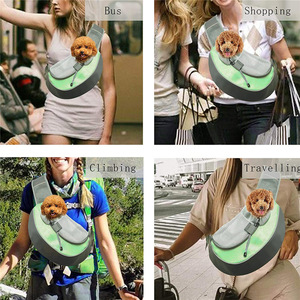 Pet Carrier <b>Backpack</b> Breathable Mesh Semi Circle Portable Dog <b>Cat</b> Travel Shoulder Bag For Outdoor Use - Product Image 1