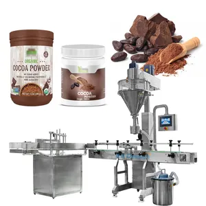 Hete Verkopende Automatische Flessenpot Blikje Chocoladepoeder Vulmachine Vijzelvuller Cacaopoeder Pot Vulmachine
