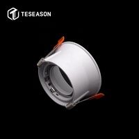 Cadre de projecteur encastré circulaire TN092R1-CT-Aluminium | Garniture ultra-étroite | 80mm coupe 85mm de diamètre | Réglable | Convient au module LED