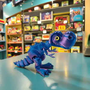 Jouet à fidget en forme de dinosaure Tyrannosaurus Rex imprimé en <span class=keywords><strong>3D</strong></span>, jouet animal en forme de dragon imprimé en <span class=keywords><strong>3D</strong></span>, jouet à fidget en forme de dragon pour enfants et filles - Product Image 3