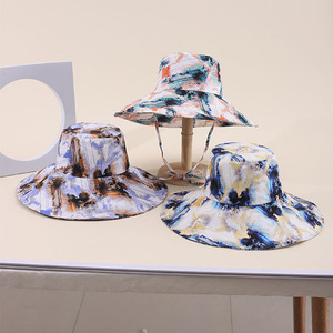 2025 Mùa Xuân/Mùa Hè ngoài trời thường hai mặt dành cho người lớn ngư dân <span class=keywords><strong>Hat</strong></span>, retro in gấp Sun <span class=keywords><strong>hat</strong></span> - Product Image 6