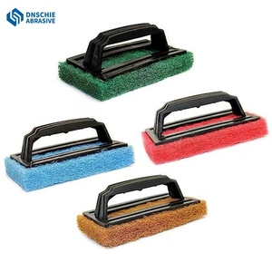 Miếng chà rửa bằng nylon hình vuông, độ cứng trung bình, siêu bền, kích thước 4 x 5.25 inch, dùng để làm sạch vỉ nướng - Làm sạch nhanh chóng các vết dầu mỡ, thực phẩm nướng - Product Image 1