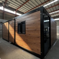 Conteneur Vemos empilable direct en expansion de maison Mini chambre pliante préfabriquée extensible à deux ailes