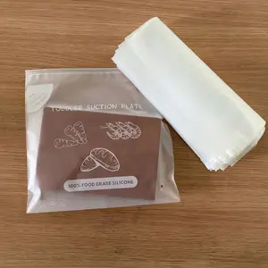 Rits Reizen Zip Lock Valve Slide Seal Verpakking Pouch Cosmetische Kleding Frosted Rits, Matte Clear Plastic Opbergtas