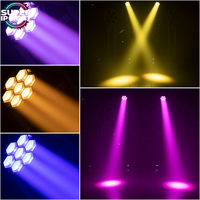 Projecteur LED mobile 7x40W RGBW Bee Eye Zoom avec contrôle DMX RDM, lumière de lavage LED pour discothèque, événement, scène