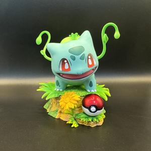 Set de Figuras de Anime al por Mayor, Estilo Q, de Primera Calidad - Charmander, Squirtle, Bulbasaur, Venusaur, Modelo de Escena de PVC - Product Image 4