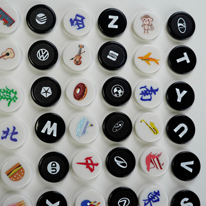 Jetons de <span class=keywords><strong>poker</strong></span> de 27 mm de couleur unie, directement de l'usine, logo/motif/forme/matériau entièrement personnalisé pour les jeux de société - Product Image 4