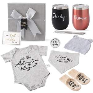 MOQ bajo, regalos para nuevas mamás para mujeres, regalos de embarazo, juegos de regalos para nuevos padres para parejas, Juego de vasos para mamás y papás para mamás primerizas - Product Image 1