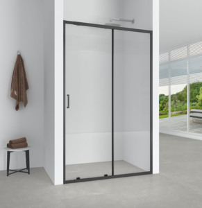 <span class=keywords><strong>Mampara</strong></span> de <span class=keywords><strong>Ducha</strong></span> Doble Corredera con Marco Rectangular de Aluminio Moderno Personalizado para Hoteles y Salas de Estar, con Pantalla de Vidrio Extensible - Product Image 1