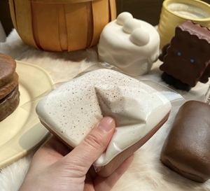 Sticky Toast Mugi PU Slow-Rebound Marshmallow Stress Relief Bread <b>Squishy</b> Toy with Exquisite Packaging QF Brand - Product Image 5