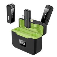 Microphone Lavalier Sans Fil K41 avec Réduction de Bruit IA - Vert