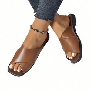<b>Slippers</b> <b>Summer</b> Large Size Outdoor Beach Casual Sandals Trend Shoes Flat Non-slip Comfortable Usa Mairun823 - Product Image 4