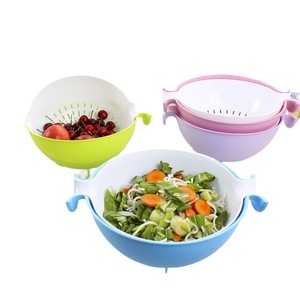 Juego completo de cestas de plástico para lavar verduras, cestas para lavar verduras de cocina con tapas, cestas de drenaje. - Product Image 5
