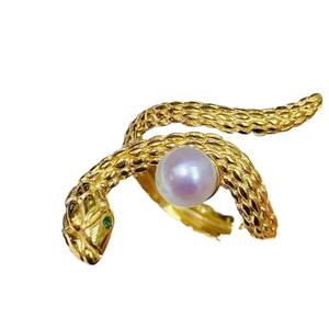 10573DIY Accessoires en perles Anneau en argent S925 vide pour perles rondes de 8-9 mm avec cache, apprêts et composants de bijoux en argent - Product Image 4