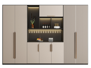 Meuble de rangement de salon de haute qualité, sans frais, avec armoire à vin, artisanat sans peinture, directement de l'usine - Product Image 4