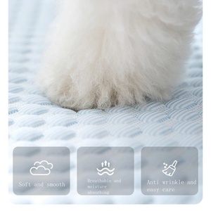 Atmungsaktives Kühl kissen für Hunde katzen Wasch bare Haustier kühl matte für Haustiere im Innen-und Außenbereich mit rutsch fester Haustier kühl matte - Product Image 2