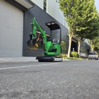 Mini-excavatrice ZNW-10 neuve de 1 tonne, compacte, sur chenilles, avec accessoires, moteur Koop, facile à manipuler, haute efficacité, adaptée au garage