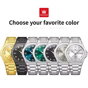   Relojes de Lujo Originales 3736 para Hombre, Reloj Deportivo de Cuarzo, Resistente al Agua, Luminoso, con Fecha y Día de la Semana, Caja de Regalo 2026 - Product Image 6