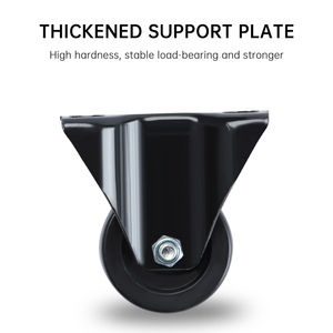 Alta Qualidade 1.5-8 Polegada Giratória Fixa Locking Rodízio Carrinho Trolley 200mm Preto Cinza PP PU TPR BORRACHA POM Moderna Sala de estar - Product Image 4