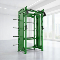 Rack de musculation compact avec rangement, rack à squats robuste, équipement de gym, barre de traction pour entraînement de force, support pour plaques de poids