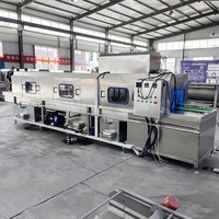 Machine à laver à haute pression pour poulets, bacs à pâtisserie, plateaux de cuisson, palettes, boîtes en plastique, caisses, paniers