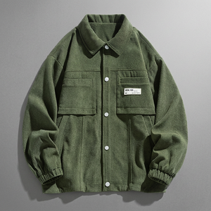 Vintage Single Breasted Coated Spring and Autumn Workwear <b>Jacket</b> with Waterproof Front OEM Service - Product Image 3