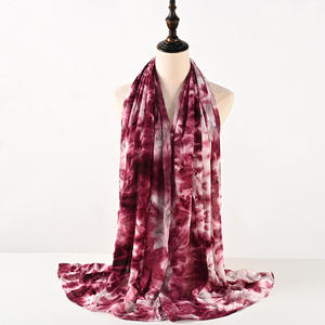 פרמיה צבע מוצק פרינקל מצופה זהב שיפון פנינה מעוגל צעיף המוסלמי ארוך צעיף חיג 'אב - Product Image 3