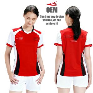 النساء جيرسي زي موحد للفتيات امرأة تي شيرت وشورت تصميم مجموعة قمصان طقم زي رسمي مخصص اللباس ملابس الكرة الطائرة - Product Image 2