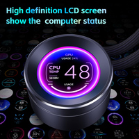 SNOWMAN haute Performance LCD 360 ARGB AIO refroidisseur personnalisable écran d'affichage LCD 2.8in avec résolution 320*320 personnalisable 360mm