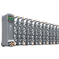 Porte coulissante automatique rétractable en aluminium intelligent haut de gamme pour écoles/usines