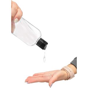 Ljdeals Bouteilles en plastique transparent de 16 oz avec bouchons à rabat noir, compressibles et rechargeables pour shampoing, lotion, soins personnels - Product Image 4