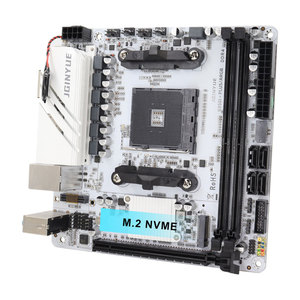 JGINYUE Nouvelle carte mère de jeu Mini-ITX AM4 <span class=keywords><strong>DDR4</strong></span> pour PC de bureau série <span class=keywords><strong>4000</strong></span>, ARGB NVME, compatible AMD Ryzen <span class=keywords><strong>4000</strong></span> Series-R3, optimisée P - Product Image 1