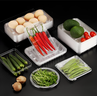 Machine d'emballage sous film étirable pour légumes, bœuf, fruits, poulet, porc, viande, aliments, machine d'emballage sous film étirable pour barquettes