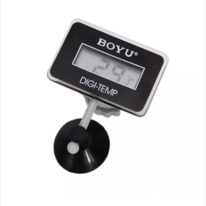 BOYU มิเตอร์วัดความชื้นดิจิทัล,เซนเซอร์วัดอุณหภูมิ LCD สำหรับตู้ปลา - Product Image 4