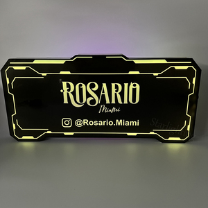 Tùy chỉnh logo Acrylic điều khiển từ xa có thể sạc lại App lập trình chỉnh sửa tin nhắn LED dấu hiệu hiển thị quảng cáo Màn hình Bar Đảng - Product Image 2