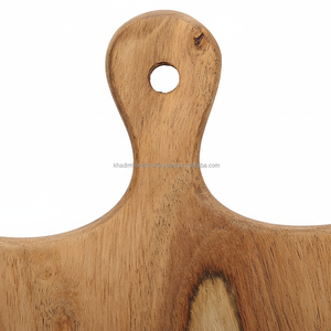 Bloque de cortar de madera de acacia duradero y elegante acabado marrón, tabla de cortar de cocina esencial para uso doméstico y profesional - Product Image 1