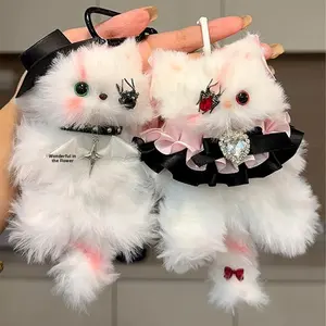 <span class=keywords><strong>Halloween</strong></span> Twist Stick Kaninchen Superweicher Plüsch-Anhänger Handgemachtes DIY Kurzset Ornament Geschenk Geburtstag der Freundin Gewichtet - Product Image 1