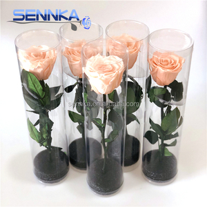 Vente en gros d'arrangements de fleurs séchées roses conservées <span class=keywords><strong>Bouquet</strong></span> de fleurs avec longue tige - Product Image 3